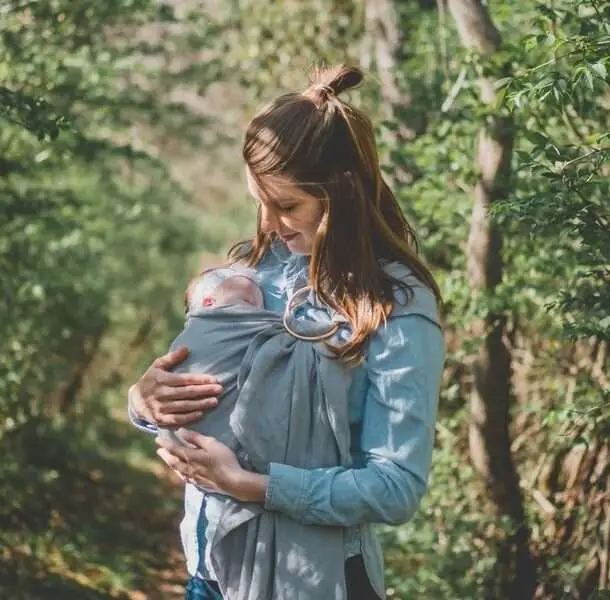 Mom and baby on a walk