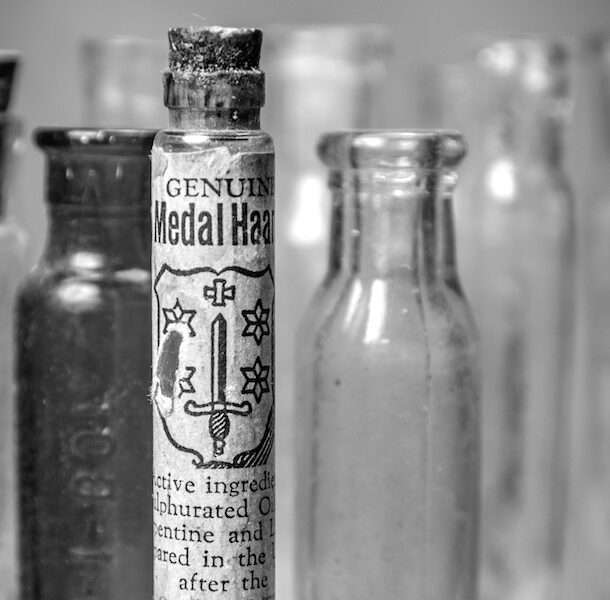 Natural Remedies for ADHD, antique bottle