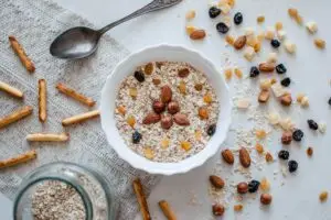 An image of a bowl with seeds in it