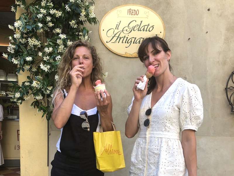 What Do Your Food Cravings Say About Your Hormones? Two women eating gelato